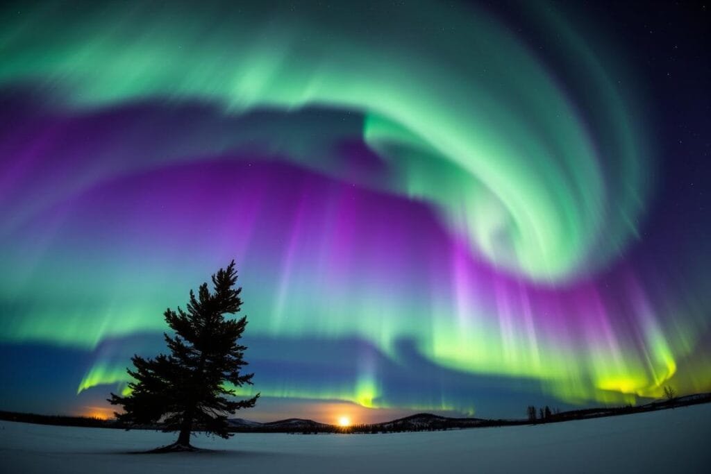 Northern Lights Spectacular Natural Optical Illusion